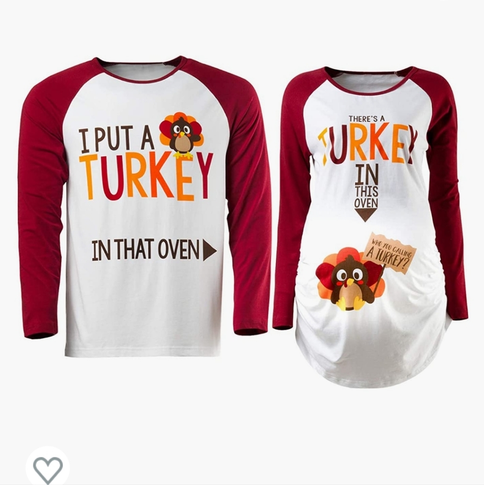 Matching maternity Thanksgiving Shirts